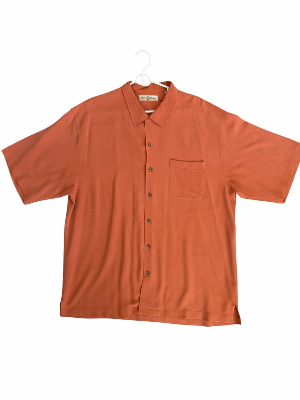Tommy Bahama Short Sleeve Button-Down Shirt 100% Silk